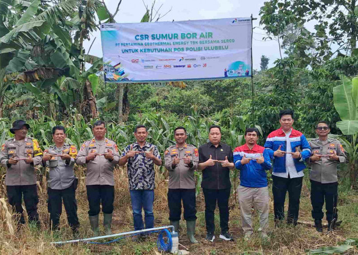 PT.PGE Hibahkan Sumur Bor untuk Polsubsektor Ulu Belu, Dukung Kebutuhan Air Bersih