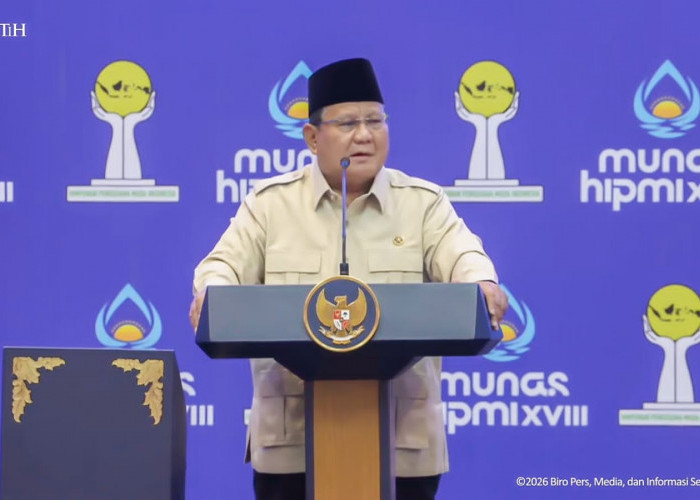 Prabowo Buka Munas HIPMI XVIII Yang Berlangsung di Lampung