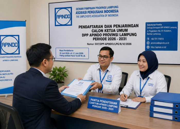 Pendaftaran Caketum APINDO Lampung Dibuka, Catat Tanggal dan Syaratnya