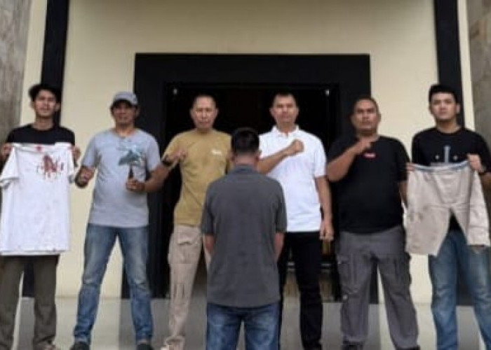 Pelaku Tikam Kakak Kandung Pakai Pisau Garpu Dibekuk Polsek Kotaagung 