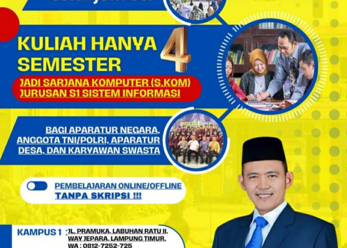 Mau Program Kuliah 2 Tahun Lulus Tanpa Skripsi, Segera Daftar di IBN Pringsewu Lampung