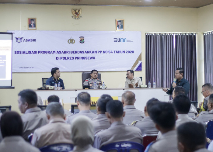 PT Asabri Berikan Sosialisasi Perlindungan Sosial Bagi Anggota Polres Pringsewu