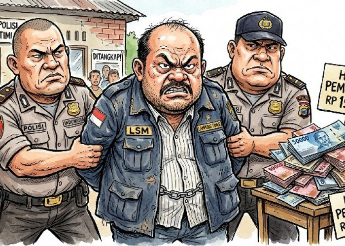 Diduga Peras Pengusaha Rp15 Juta, Oknum Ketua LSM di Lampung Timur Ditangkap Polisi