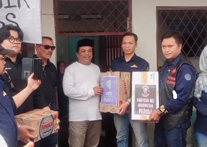 IWO Lampung Bersama Pantera MC Indonesia dan Teknokra Unila Bersatu Bantu Korban Banjir 