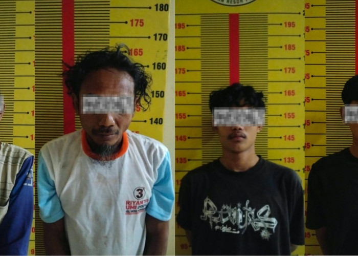 Polisi Gerebek Pesta Sabu di Pringsewu, Enam Orang Diciduk dan 1,61 Gram Sabu Disita