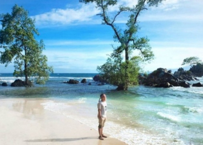Terkesimak Siapa Saja yang Melihatnya Pesona Alam Pantai Karang Bebai Cukuh Balak Lampung