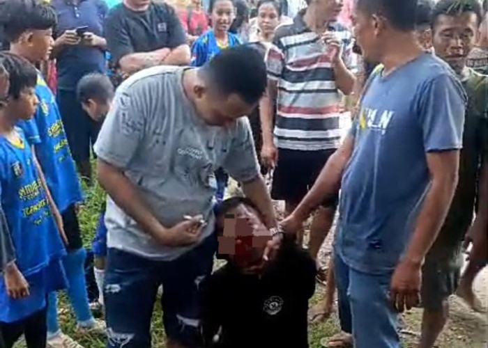 Pelaku Curanmor di Pringsewu Babak Belur di Hakimi Massa