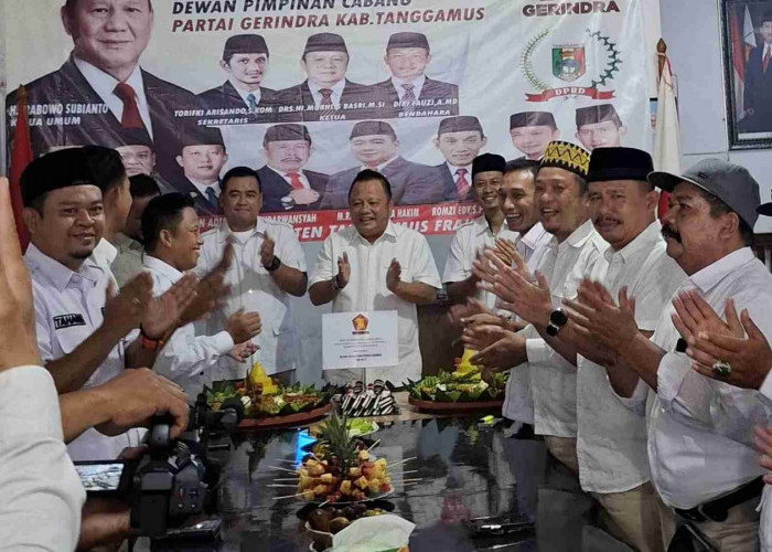 Gerindra Tanggamus Gelar Syukuran Peringati HUT Ke 17 Partai Gerindra