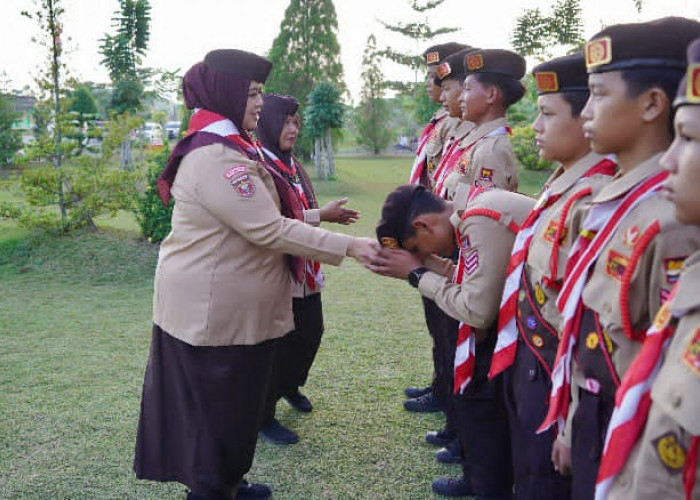 Wabup Pringsewu Lepas Keberangkatan Kontingen Jambore Nasional XII 