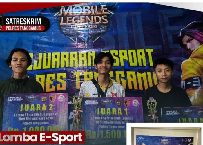 Tim ZSS Raih Juara I Kejuaraan E-Sport Mobile Legend Polres Tanggamus 