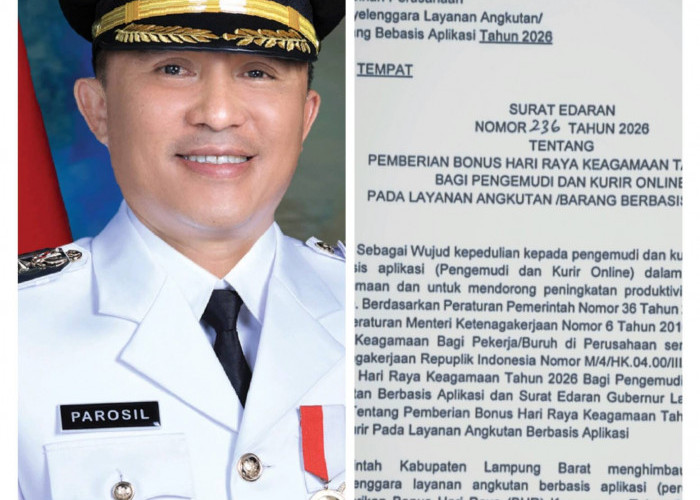Pemkab Lambar Keluarkan Surat Edaran BHR untuk Driver Online dan THR bagi Pekerja 2026