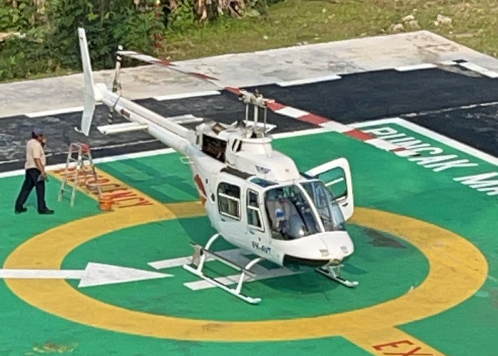 Yuk! Naik Helikopter di Puncak Mas Lampung, Cuma Bayar Rp500 Ribu Bisa Terbang Kelilingi Kota Bandar Lampung