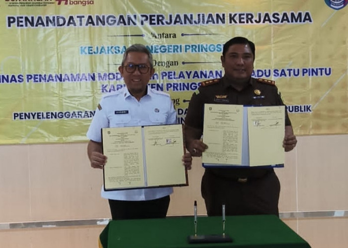 DPMPTSP dan Kejari Pringsewu Tandatangani PKS Tentang Penyelenggaraan MPP