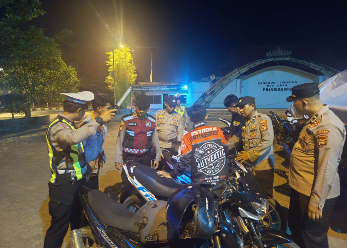 Akhir Pekan, Polres Pringsewu Kerahkan Patroli Skala Besar Cegah Curanmor dan Balap Liar
