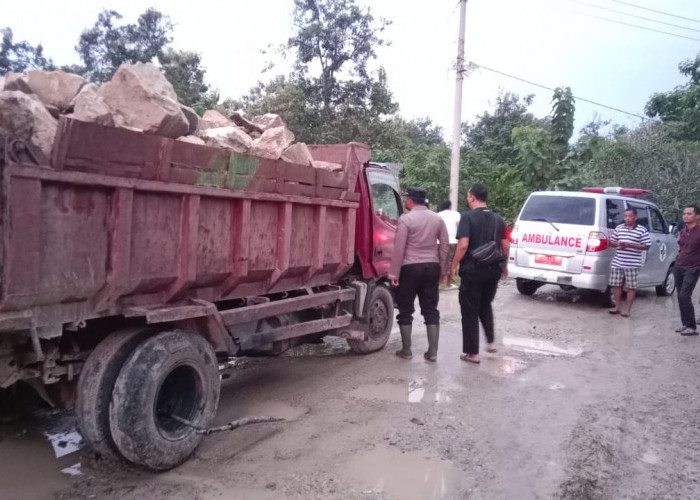 Diduga Sakit, Pengemudi Truk Meninggal di Pinggir Jalan Wonosari Pringsewu