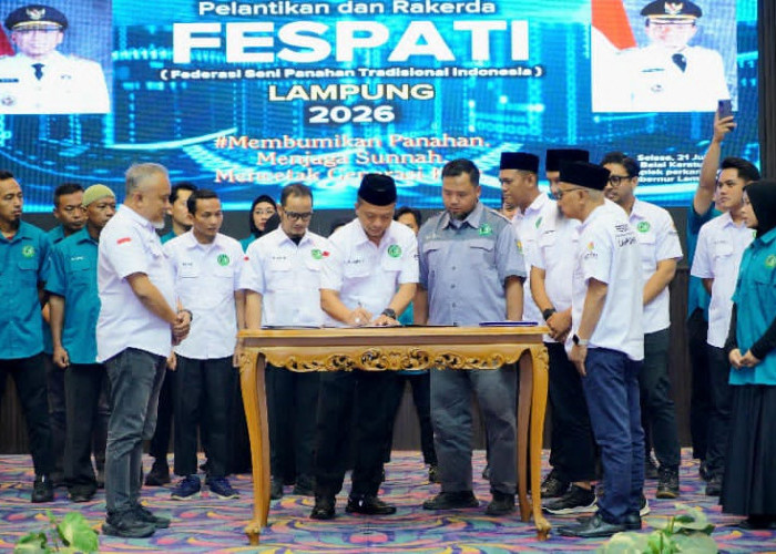 Riyanto Pamungkas Resmi Pimpin FESPATI Provinsi Lampung 