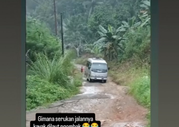 Kerusakan Jalan Cukuhbalak Dinotice Wapres Gibran