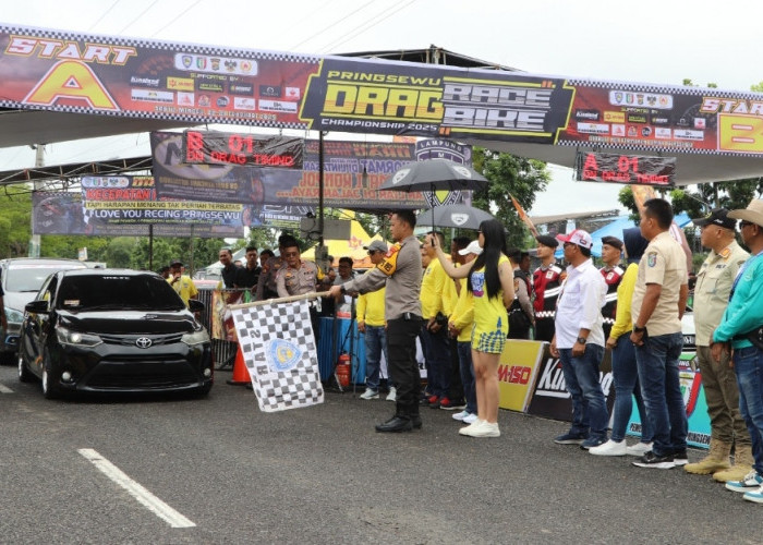 Meminimalisir Balap Liar, IMI  Bersama Polres Pringsewu Gelar Drag Bike dan Drag Race 2025