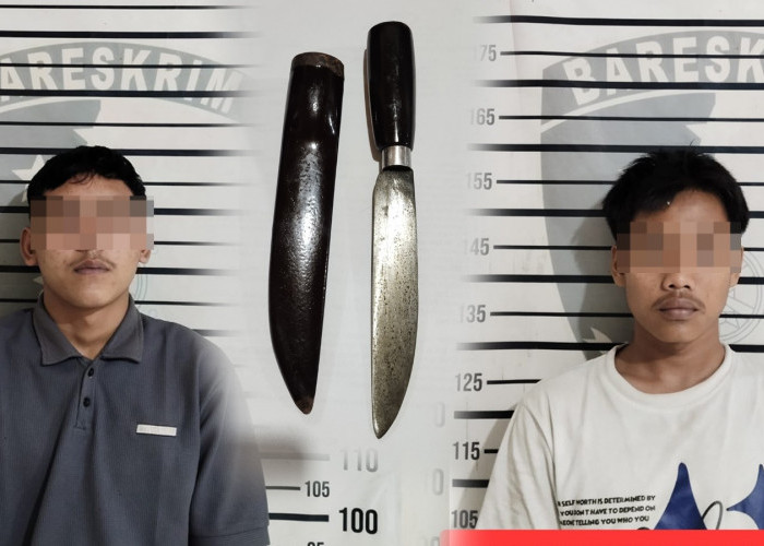 Kedapatan Bawa Sajam, Dua Pemuda Diamankan Polisi 