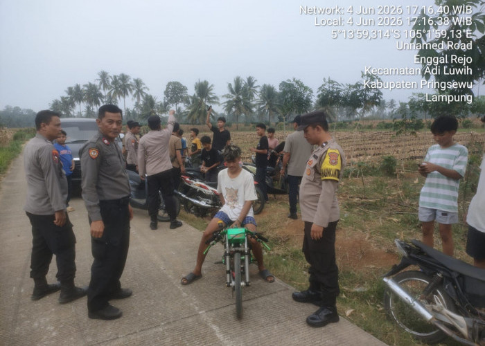 Gerebek Balap Liar di Adiluwih, Polisi Amankan Puluhan Remaja dan Belasan Motor