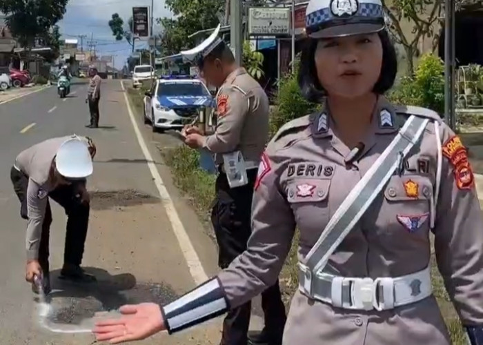 Ruas Jalinbar Tanggamus Ancam Pengguna Jalan, Ini Kata Kasatlantas 