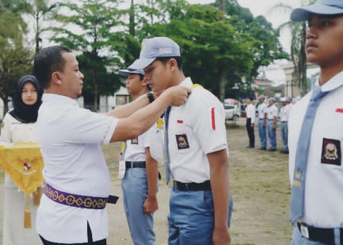 Bupati Pringsewu Pimpin Apel Satuan Paskibra Sekolah 
