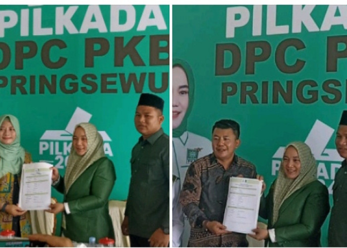 Ririn Bukan Yang Lain Kembalikan Berkas Bacalonbup di PKB Pringsewu 