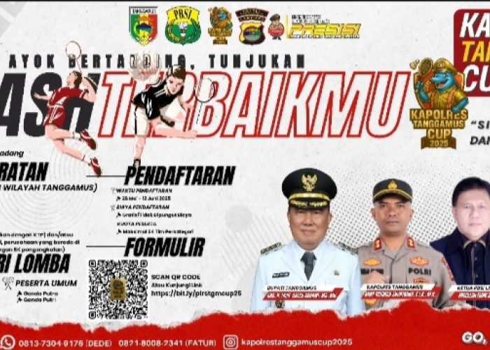 Catat Tanggal dan Syaratnya Polres Tanggamus Gelar Turnamen Bulu Tangkis Segini Hadiahnya