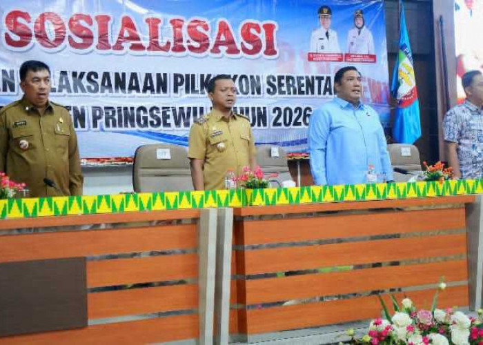 Pemkab Pringsewu Sosialisasikan Tahapan Pemilihan Kapekon Serentak 2026, Ini Pesan Bupati
