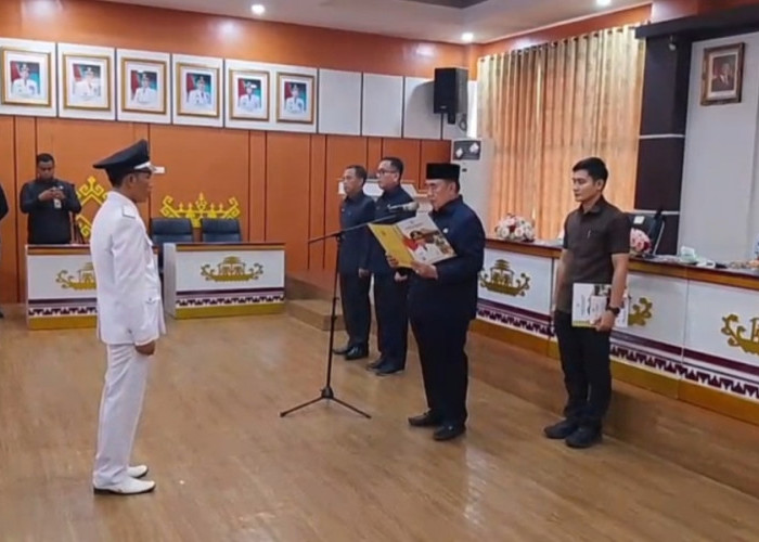 Lantik Kakon PAW Tegineneng, Bupati Tanggamus Minta Desa Mandiri dan Inovatif