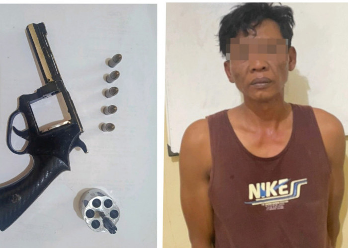 Simpan Senpi Rakitan di Dalam Mobil, Sopir Travel Diciduk Polisi