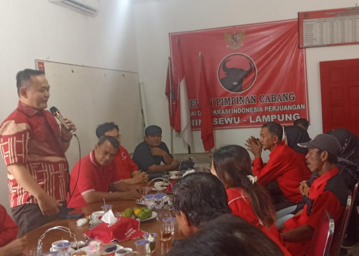 Tingkatkan Komunikasi Politik, Bacalonbup Pringsewu Fauzi Jalin silaturahmi ke PDI-P 