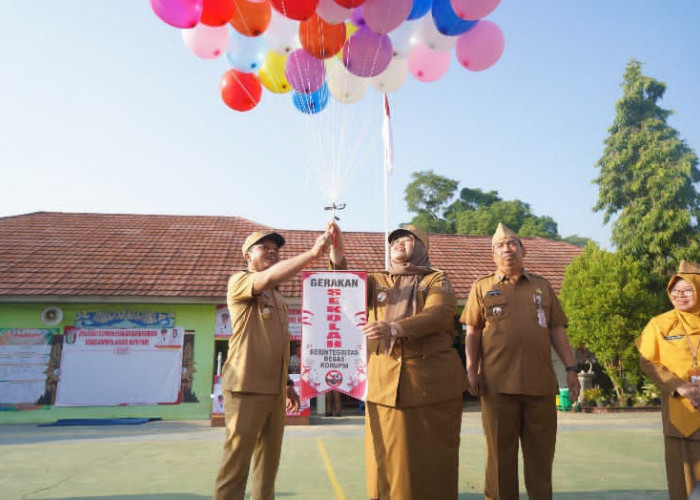 Bupati Pringsewu Canangkan Gerakan Sekolah Berintegritas Bebas KKN