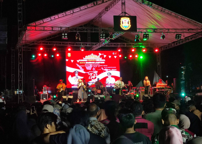Konser Pemuda Milineal, Meriahkan HUT Ke 78 RI di Kota Bandar Lampung 