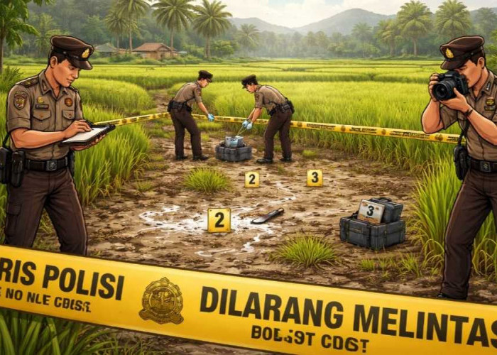 Tragis, Satu Hari Jelang Lebaran Pemuda Tanggamus Tewas Ditusuk Teman Sendiri di Area Persawahan