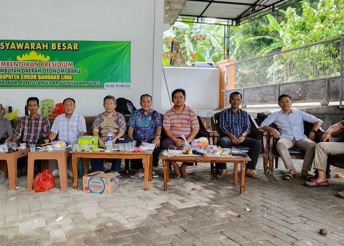 Kabupaten Cukuh Bandakh Lima, CDOB Baru Yang Rencana Mekar dari Tanggamus