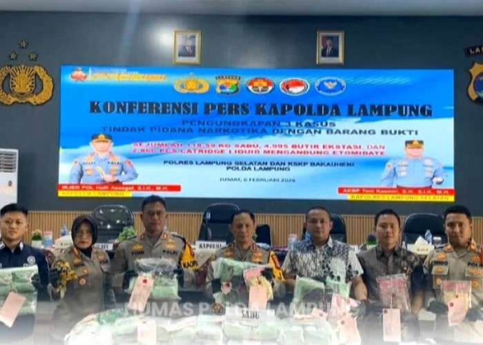 Bakauheni Digempur Sindikat Narkoba: Polda Lampung Gagalkan Peredaran Rp131 Miliar dalam Dua Pekan