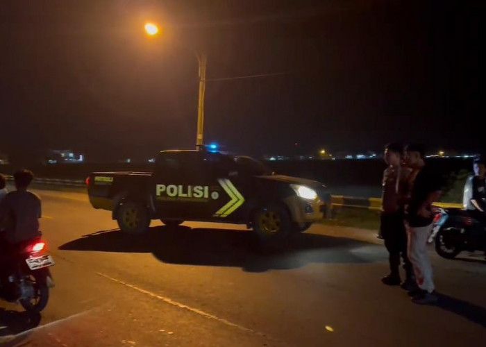 Polisi Bubarkan Balap Liar di Jalinbar Pringsewu