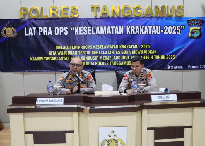 Polres Tanggamus Akan Melaksanakan Operasi Keselamatan Krakatau 2025, Ini Yang Menjadi Sasaran