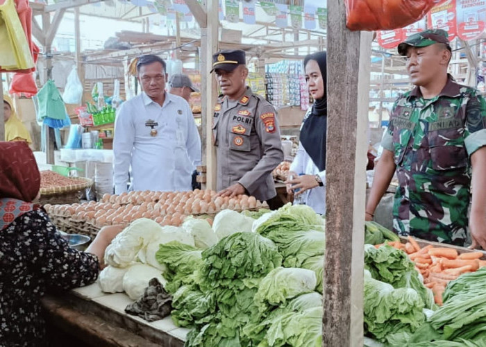 Polsek Kota Agung Pantau Ketersediaan dan Harga di Pasar, Begini Hasilnya