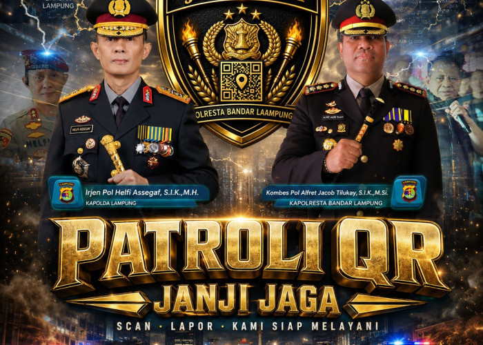 Patroli Janji Jaga Diperkuat, Polda Lampung Turunkan Tim QR Presisi di Titik Rawan Kriminalitas