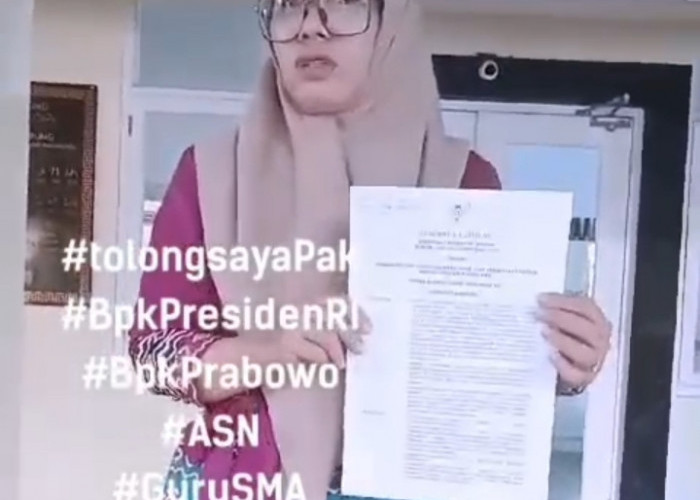  Viral! Dipecat Sepihak Guru di Way Kanan Minta Keadilan Dari Presiden Prabowo