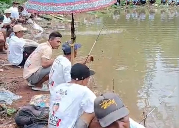 Tim Pemenangan Saleh-Agus Gelar Acara Mancing Gratis Berhadiah di Airnaningan