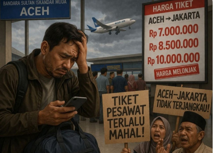 Tiket Pesawat Aceh–Jakarta Melonjak Tajam, Warga Keluhkan Mahalnya Harga Tiket