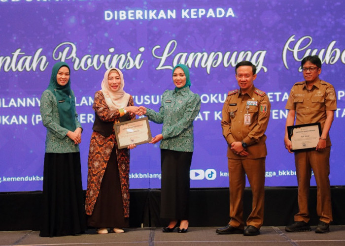 Lampung Sabet Penghargaan Nasional BKKBN, Bukti Serius Genjot Kualitas SDM dan Ketahanan Keluarga