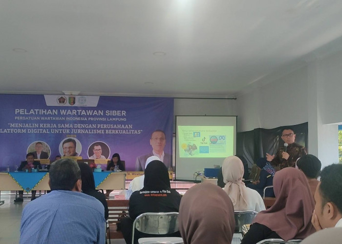 PWI Lampung Selenggarakan Pelatihan Wartawan Siber tentang Perpres Publisher Right