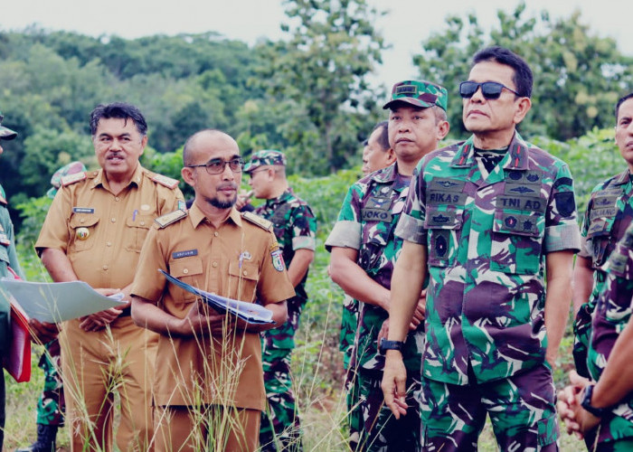 Danrem 043 Garuda Hitam Lampung Tinjau Calon Lokasi Kodim Pringsewu 