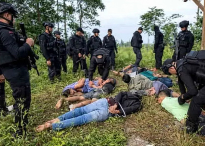 Polda Lampung Bongkar Tambang Emas Ilegal di Way Kanan,Potensi Kerugian Negara Rp1,3 T