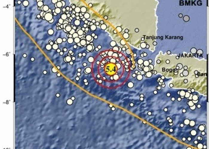 Gempa 5,4 Magnitudo Guncang Tanggamus Tak Berpotensi Tsunami