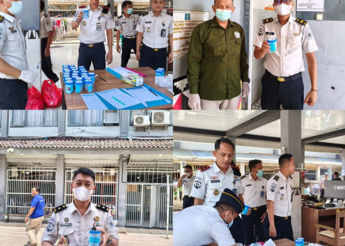 Rutan Kotaagung Sidak Kamar Warga Binaan, 35 Orang Jalani Tes Urine, Begini Hasilnya